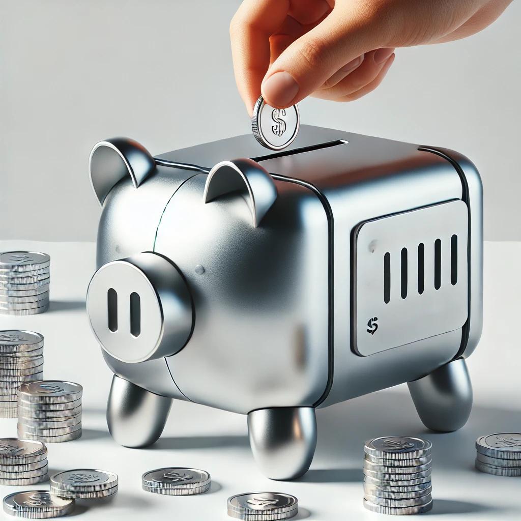 Cofre com moedas simbolizando a construção de uma reserva de emergência financeira.
