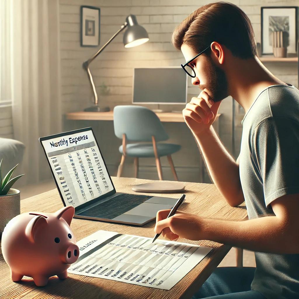 Planejamento financeiro com foco na construção de uma reserva de emergência, mostrando organização e controle de despesas. Reserva de emergência